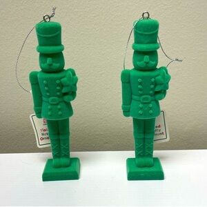 3 for $15 SALE Target Christmas Tree set of 2 Flocked Nutcracker Ornaments